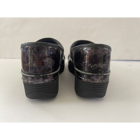 Dansko‎ Color Wash Patent Nurse Clogs Shoes Women Sz 39 US 9 Brush Strokes - Picture 3 of 9